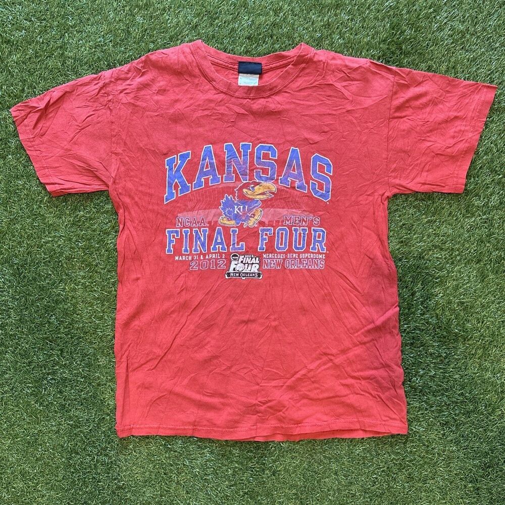 Y2K KU Kansas University Jayhawks 2012 Final Four Tournament Shirt Mens Medium